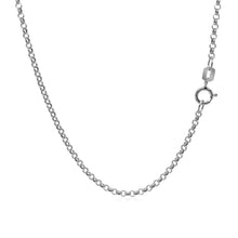 Load image into Gallery viewer, 14k White Gold Rolo Chain 1.9mm