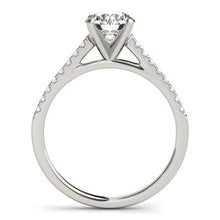 Load image into Gallery viewer, 14k White Gold Pronged Round Diamond Engagement Ring (1 5/8 cttw)