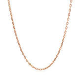 Double Extendable Cable Chain in 14k Rose Gold (1.9mm) thumbnail 2