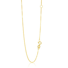 Load image into Gallery viewer, 14k Yellow Gold Adjustable Box Chain 0.6mm