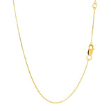 Double Extendable Box Chain in 14k Yellow Gold (0.6mm) thumbnail 3