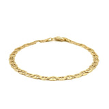 4.5mm 10k Yellow Gold Mariner Link Bracelet thumbnail 3