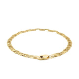 4.5mm 10k Yellow Gold Mariner Link Bracelet thumbnail 4