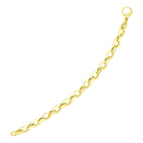 14k Yellow Gold Cable Chain Design Bracelet thumbnail 1