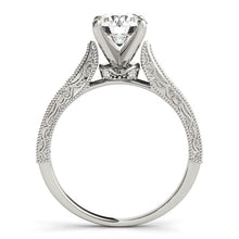 Load image into Gallery viewer, 14k White Gold Antique Design Diamond Engagement Ring (1 5/8 cttw)