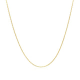Adjustable Cable Chain in 14k Yellow Gold (1.0mm) thumbnail 3