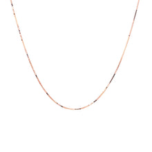 Load image into Gallery viewer, 14k Rose Gold Classic Box Chain 0.4mm