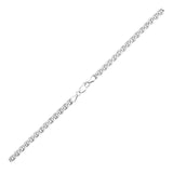 Sterling Silver Rhodium Plated Mariner Chain 6.0mm thumbnail 3