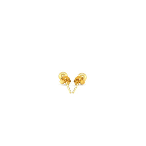 14k Yellow Gold Ball Style Stud Earrings (4.0 mm)