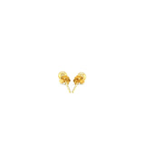 14k Yellow Gold Ball Style Stud Earrings (4.0 mm) thumbnail 3