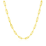 14K Yellow Gold Paperclip Chain (2.5mm) thumbnail 2