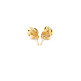 10k Yellow Gold Love Knot Stud Earrings thumbnail 3