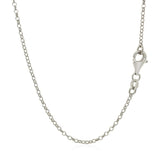 Sterling Silver 18 inch Leaf Motif Chain Necklace thumbnail 3