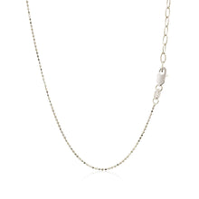 Load image into Gallery viewer, 14k White Gold Necklace with Round Diamond Charms