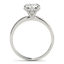 Load image into Gallery viewer, 14k White Gold Prong Set Round Diamond Engagement Ring (2 cttw)