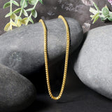 2.2mm 14k Yellow Solid Gold Diamond Cut Round Franco Chain thumbnail 4