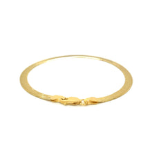 Load image into Gallery viewer, 4.0mm 14k Yellow Gold Super Flex Herringbone Bracelet