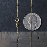 Bead Links Saturn Chain in 14k Yellow Gold (3.5mm) thumbnail 6