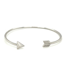 Load image into Gallery viewer, Sterling Silver Polished Arrow Cuff Bangle
