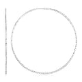 Sterling silver 925 textured large round hoop earrings with polished finish