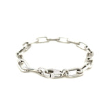 Sterling Silver Wide Paperclip Chain Bracelet thumbnail 5