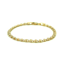 Load image into Gallery viewer, 2.9mm 14k Yellow Gold Heart Anklet