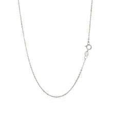 Load image into Gallery viewer, 14k White Gold Polished Mini Heart Necklace