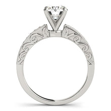 Load image into Gallery viewer, 14k White Gold Antique Style Diamond Engagement Ring (1 1/8 cttw)