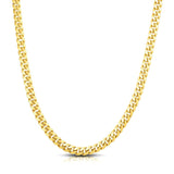 7.1mm 10k Yellow Gold Classic Miami Cuban Solid Chain thumbnail 2