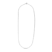 Sterling Silver Rhodium Plated Paperclip Chain (1.8 mm)