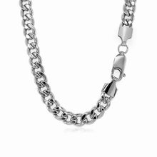 Load image into Gallery viewer, 5.3mm 14k White Gold Miami Cuban Semi Solid Chain