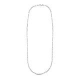 Sterling Silver Rhodium Plated Paperclip Chain (3.0 mm) thumbnail 2