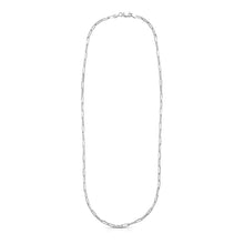 Load image into Gallery viewer, Sterling Silver Rhodium Plated Paperclip Chain (3.0 mm)