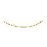 14k Yellow Gold Chain in a Classic Omega (3 mm) thumbnail 1