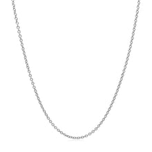 Load image into Gallery viewer, 14k White Gold Round Cable Link Chain 1.3mm