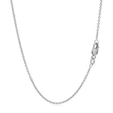 Load image into Gallery viewer, 14k White Gold Round Cable Link Chain 1.3mm