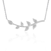 Load image into Gallery viewer, Diamond Vine Design Pendant in 14k White Gold