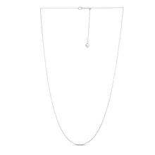 Load image into Gallery viewer, Adjustable Cable Chain in 14k White Gold (1.0mm)