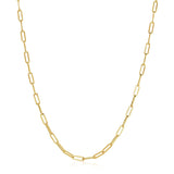 14K Yellow Gold Wide Paperclip Chain (3.3mm) thumbnail 1