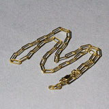14K Yellow Gold Wide Paperclip Chain (3.3mm) thumbnail 5