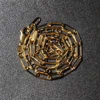 14K Yellow Gold Wide Paperclip Chain (3.3mm)