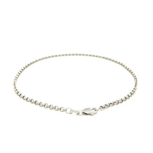 Load image into Gallery viewer, 2.3mm 10k White Gold Rolo Anklet