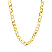 Load image into Gallery viewer, 6.1mm 10k Yellow Gold Curb Chain