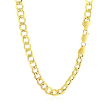 Load image into Gallery viewer, 6.1mm 10k Yellow Gold Curb Chain