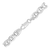 Sterling Silver Rhodium Plated Mariner Chain 8.0mm thumbnail 3