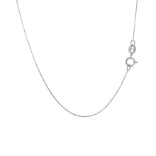 Load image into Gallery viewer, 14k White Gold Classic Box Chain 0.4mm