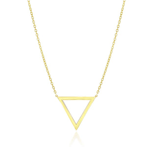 14k Yellow Gold Delta Symbol Chain Necklace