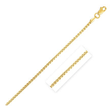 Load image into Gallery viewer, 14k Yellow Gold Round Box Chain 1.35 mm