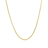 14k Yellow Gold Round Box Chain 1.35 mm thumbnail 2