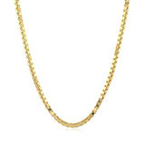 2.0mm 14k Yellow Gold Semi Solid Box Chain thumbnail 1